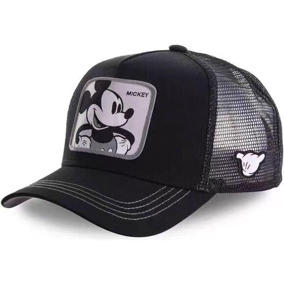 Men Women Cartoon Baseball Cap Polyester Adjustable Mesh Trucker Hat main image 4